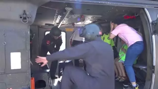 8 yaşındaki Ali'nin helikoptere binme hayali gerçek oldu
