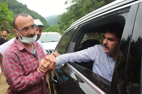 Çevre ve Şehircilik Bakanı Kurum, Rize'de afet bölgesinde incelemelerde bulundu Açıklaması