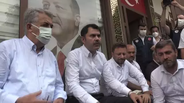 Bakan Kurum, afet bölgesindeki incelemelerini sürdürdü