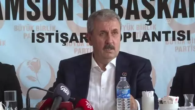 BBP Genel Başkanı Mustafa Destici, Samsun'da konuştu