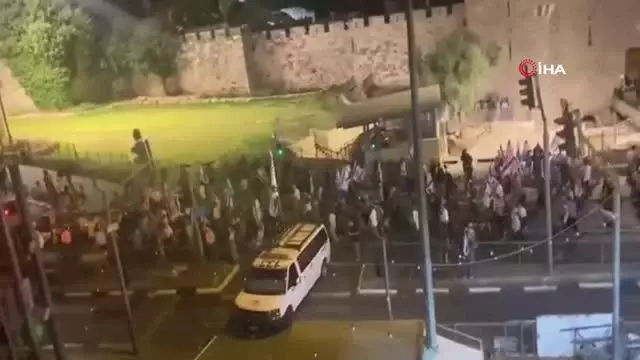 Fanatik Yahudiler, Doğu Kudüs'te yürüyüş düzenledi
