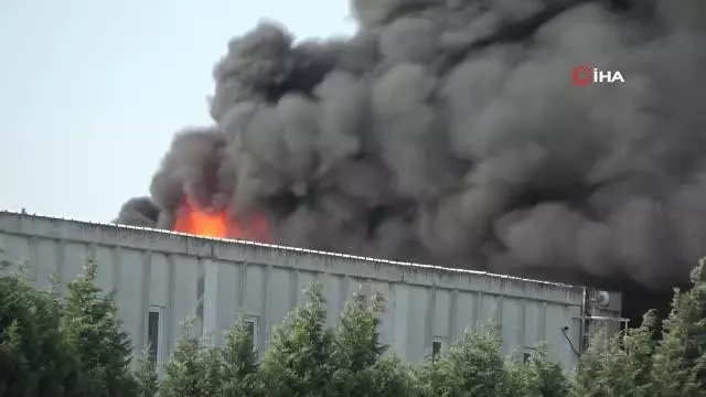 Geri dönüşüm fabrikasındaki yangın söndürüldü