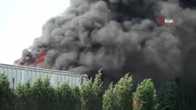 Geri dönüşüm fabrikasındaki yangın söndürüldü