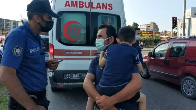 Son dakika haberleri | Hafif ticari araç direğe çarptı, 9 yaşındaki çocuk yaralandı