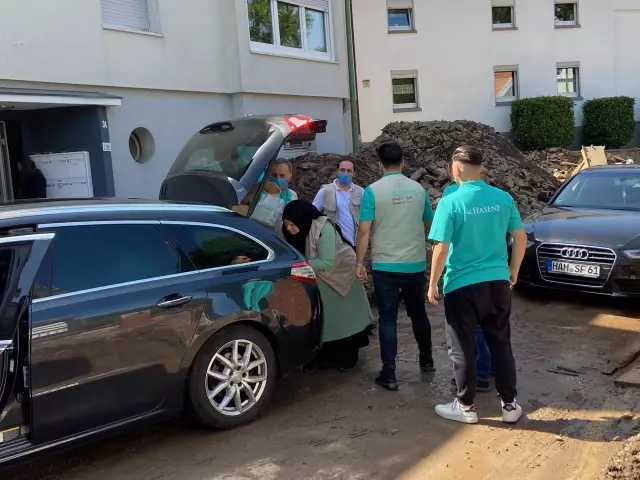 Hasene Derneği, Avrupa'daki afet bölgelerine yardım eli uzattı