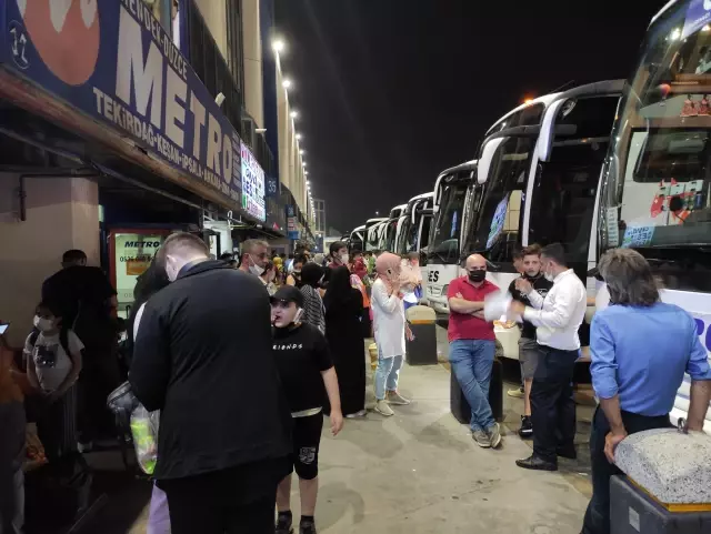 Otogarlarda bayram hareketliliği sürüyor