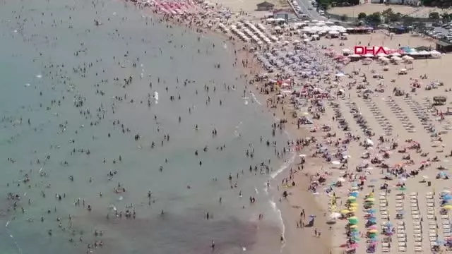 İSTANBUL ŞİLE PLAJLARINDA ADIM ATACAK YER KALMADI