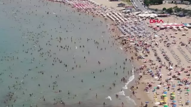 İSTANBUL ŞİLE PLAJLARINDA ADIM ATACAK YER KALMADI