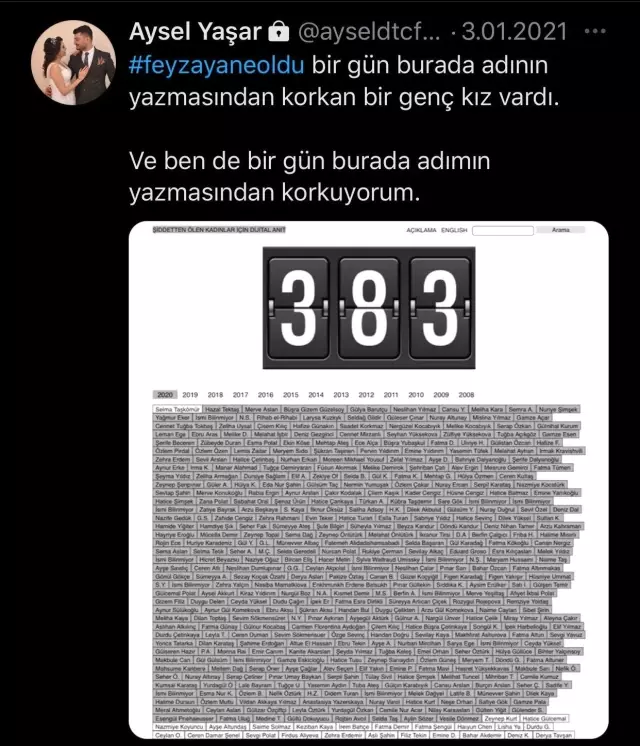 Kadın cinayetlerine dikkat çekmişti, cinayete kurban gitti