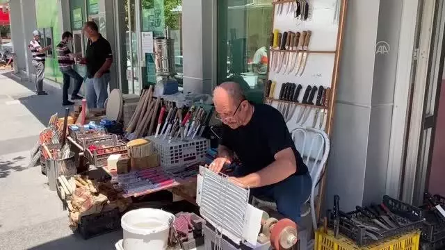 Kurban Bayramı öncesi bıçakçılar yoğun mesai yapıyor