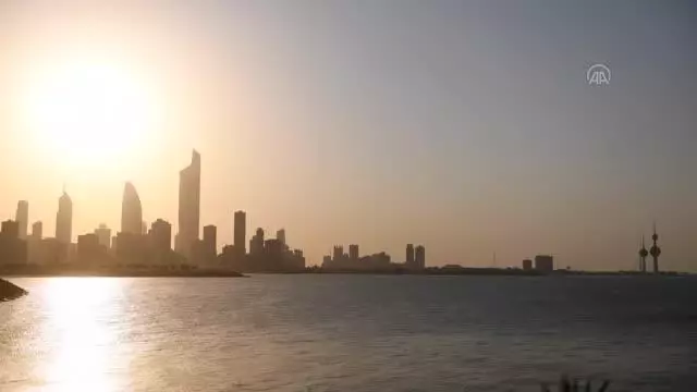 Kuveyt'te gün batımı