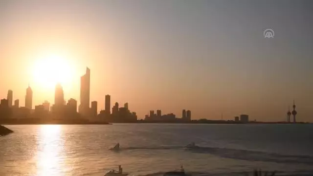 Kuveyt'te gün batımı