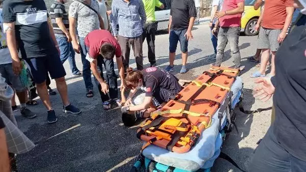 MOTOSİKLETİN ÇARPTIĞI ÇOCUK YARALANDI