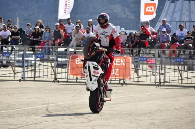 AFYONKARAHİSAR - Motosiklette Avrupa Akrobasi Şampiyonası'nda Balazs Herczeg birinci oldu