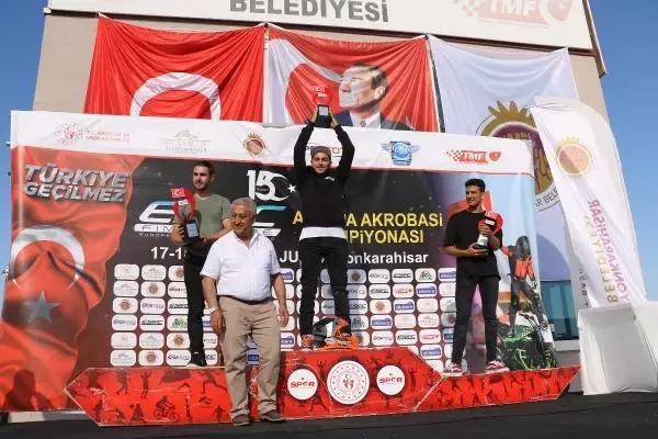 SPOR Motosiklette Avrupa ve Türkiye akrobasi şampiyonaları Afyonkarahisar'da yapıldı