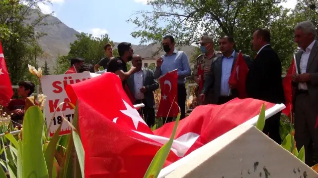 PKK terör örgütünün katlettiği 24 Sündüs şehidi mezarları başında anıldı