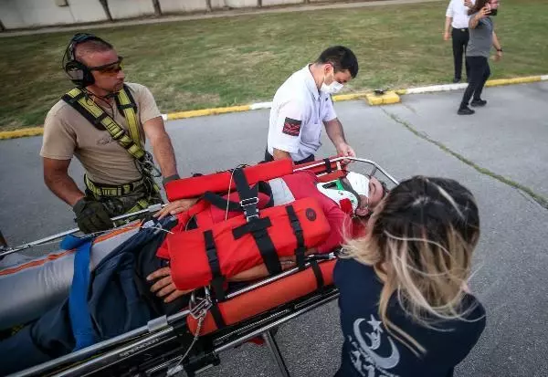 Son dakika haberleri | Şelalede ayağını kırdı, askeri helikopterle kurtarıldı