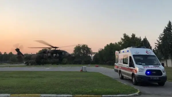 Son dakika haberleri | Şelalede ayağını kırdı, askeri helikopterle kurtarıldı