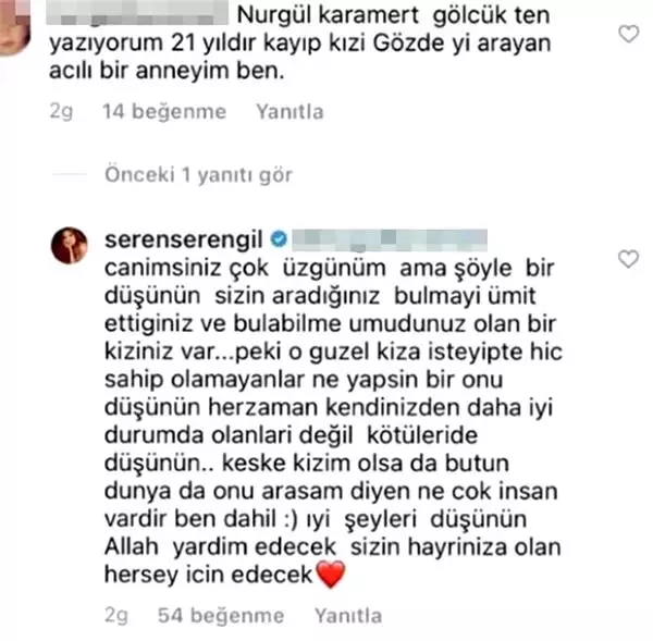 Seren Serengil'den 21 yıldır kızını arayan anneye şoke eden cevap!