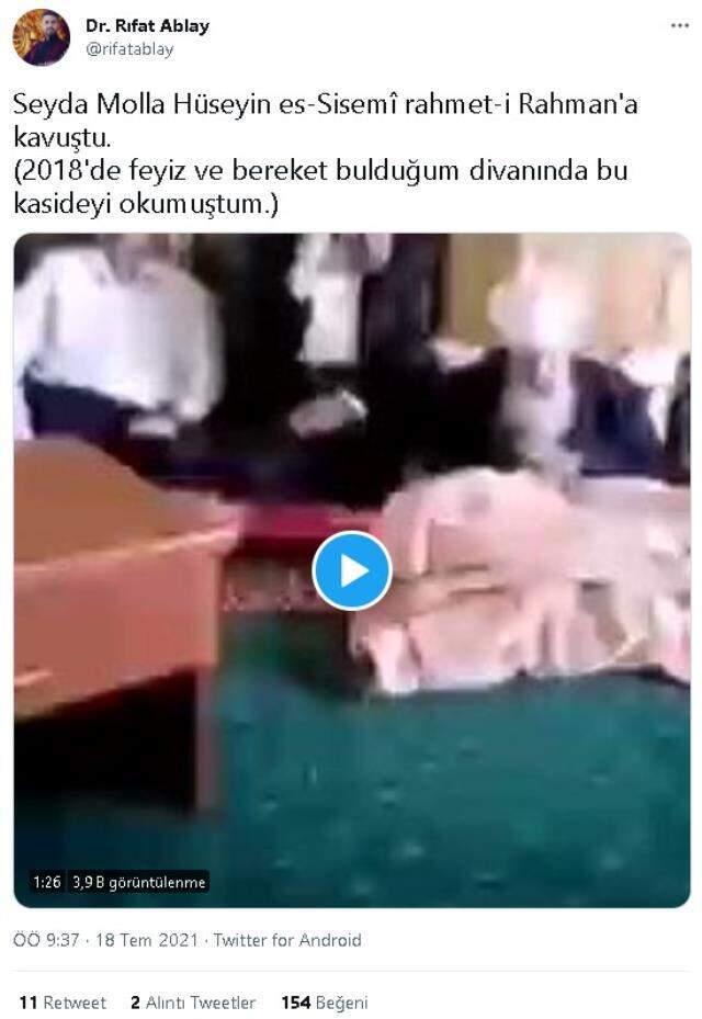 Siirt bölgesi manevi önderlerinden Seyda Molla Hüseyin 103 yaşında vefat etti! Siirt bölgesi manevi önderlerinden Seyda Molla Hüseyin 103 yaşında vefat etti!