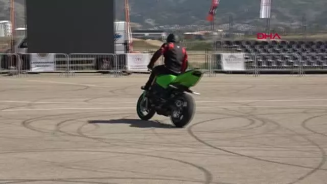 SPOR Motosiklette Avrupa ve Türkiye akrobasi şampiyonaları Afyonkarahisar'da yapıldı