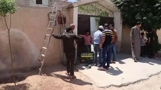 TEL ABYAD - Kurban Bayramı öncesi elektriğe kavuşan bölge halkı çifte mutluluk yaşıyor
