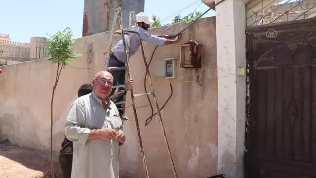 TEL ABYAD - Kurban Bayramı öncesi elektriğe kavuşan bölge halkı çifte mutluluk yaşıyor
