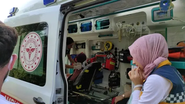 TEM'de kontrolden çıkan otomobil ağaçlık alana uçtu: 3 yaralı