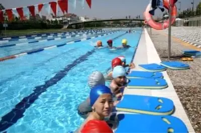 AÇIK OLİMPİK YÜZME HAVUZU HİZMETE AÇILIYOR AÇIK OLİMPİK YÜZME HAVUZU HİZMETE AÇILIYOR