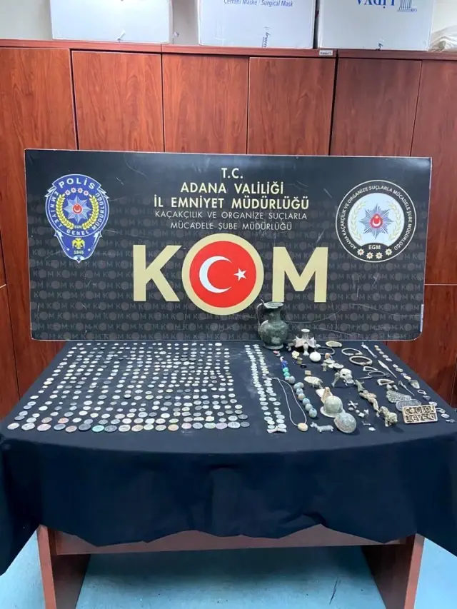 Adana'da tarihi eser kaçakçılığı