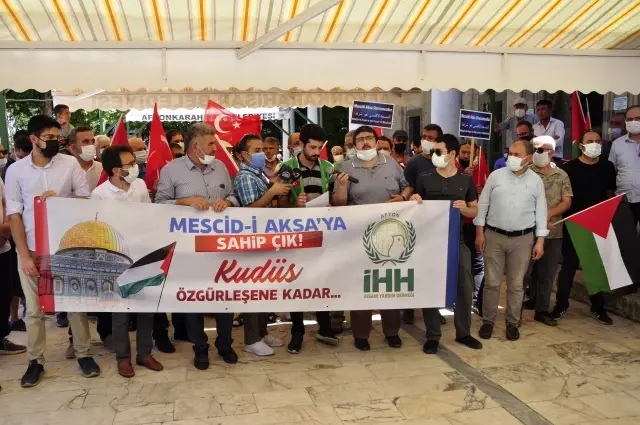 AFYONKARAHİSAR - Mescid-i Aksa'ya yapılan baskına tepki