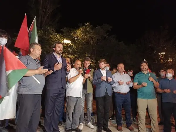 ANKARA'DA BİR ARAYA GELEN STK'LAR, FİLİSTİN'E DESTEK AÇIKLAMASI YAPTI