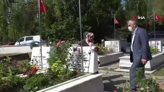 Bafra'da arefe gününde şehitler unutulmadı