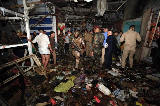 Bağdat'ta halk pazarına terör saldırısı: 33 ölü, 61 yaralı