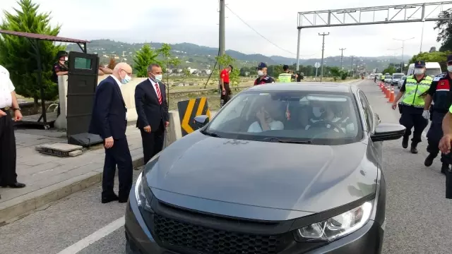Bakan Yardımcısı Edil, Giresun'da trafik uygulaması yaptı