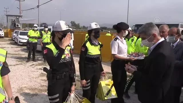 BALIKESİR / BURSA - İçişleri Bakan Yardımcısı İnce, trafik denetimlerine katıldı