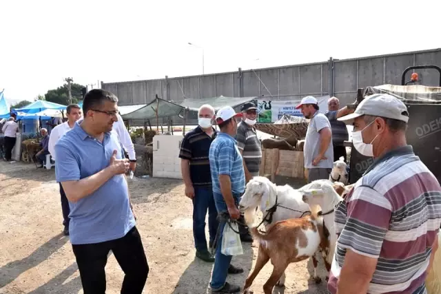 Başkan Öz hayvan pazarını ziyaret etti
