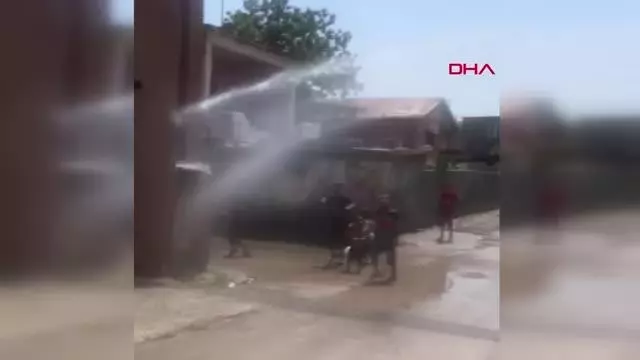 BELEDİYE ARAZÖZÜNDEKİ SUYLA EĞLENCELİ SERİNLİK