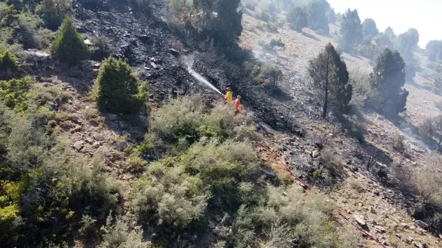 Ormanlık alanda çıkan yangın kontrol altına alındı Ormanlık alanda çıkan yangın kontrol altına alındı