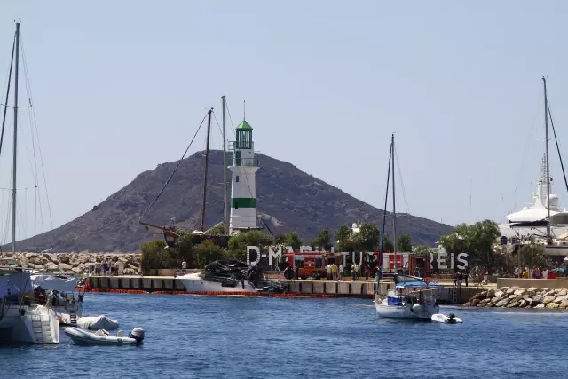 Bodrum'da motor yatta çıkan yangın (3)