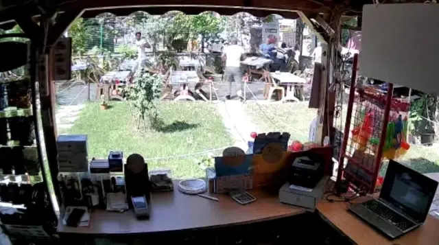 Çay bahçesindeki silahlı kavganın görüntüleri ortaya çıktı