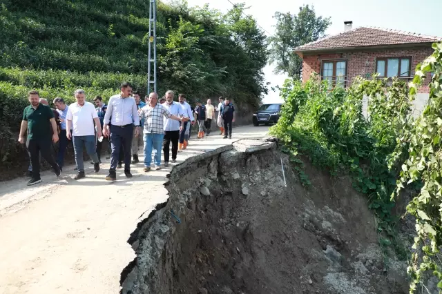 Bakan Kurum, Güneysu'da incelemelerini sürdürdü