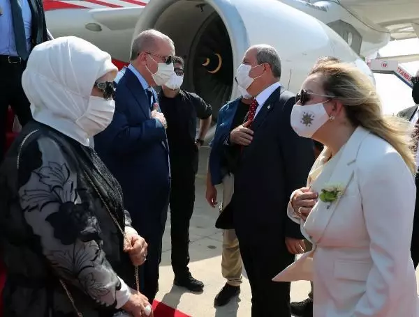 Cumhurbaşkanı Erdoğan KKTC'ye geldi