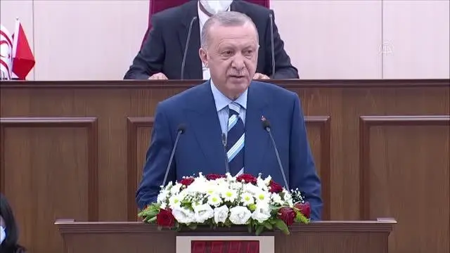 Erdoğan: '(KKTC Cumhurbaşkanlığı Külliyesi) Nasıl bir Kuzey Kıbrıs devleti varmış birilerinin görmesi lazım'