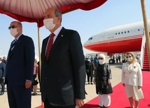 Cumhurbaşkanı Erdoğan KKTC'ye geldi