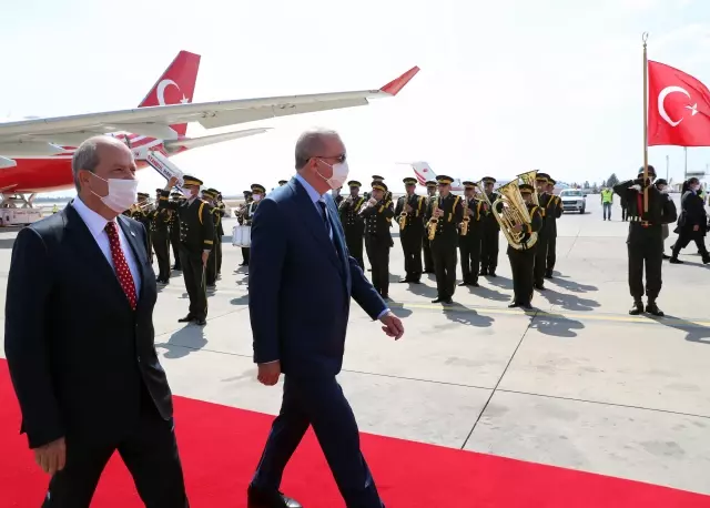 Cumhurbaşkanı Erdoğan KKTC'ye geldi