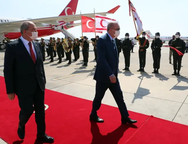 Cumhurbaşkanı Erdoğan KKTC'ye geldi