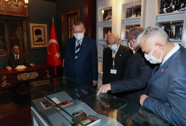 Cumhurbaşkanı Erdoğan, Alparslan Türkeş'in doğduğu müze eve ziyarette bulundu