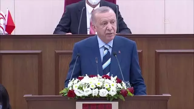 Son dakika haberi... Cumhurbaşkanı Erdoğan: 'Rumlar, Kıbrıs Türklerini hiçbir zaman eşit ortakları olarak görmemiştir'