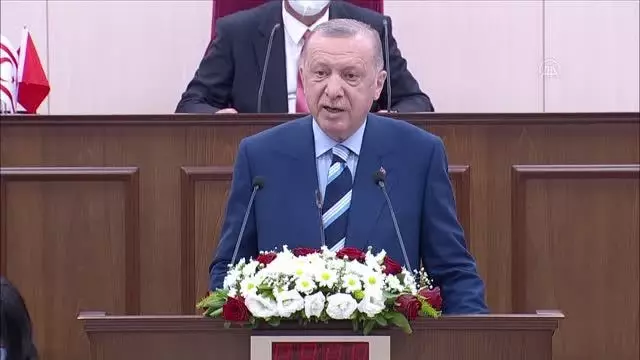 Son dakika haberi... Cumhurbaşkanı Erdoğan: 'Rumlar, Kıbrıs Türklerini hiçbir zaman eşit ortakları olarak görmemiştir'